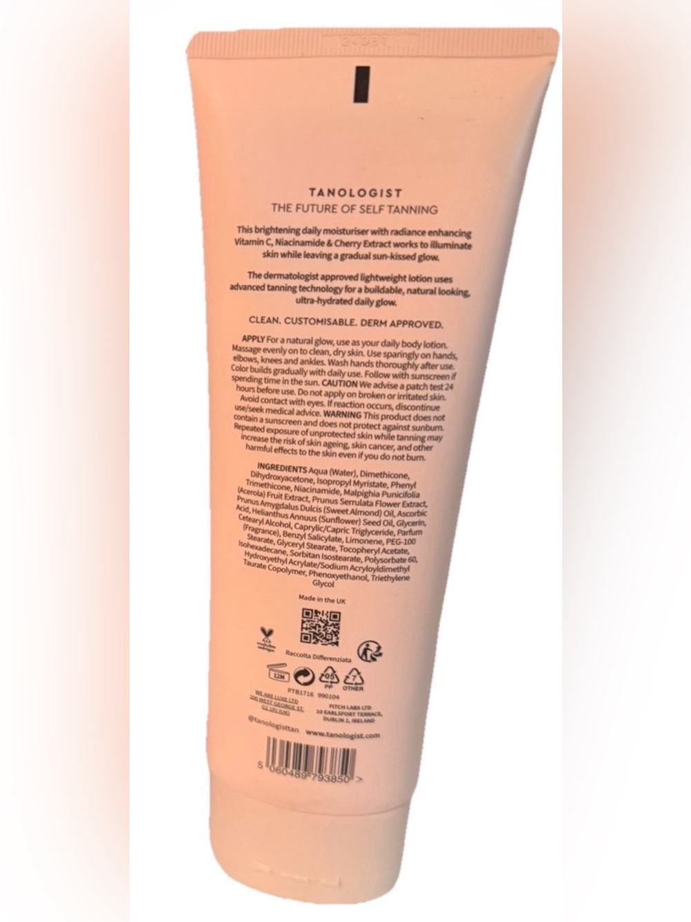 Tanologist Daily Glow Gradual Tan Lotion 8.45oz Fair-Medium New - Picture 3 of 4